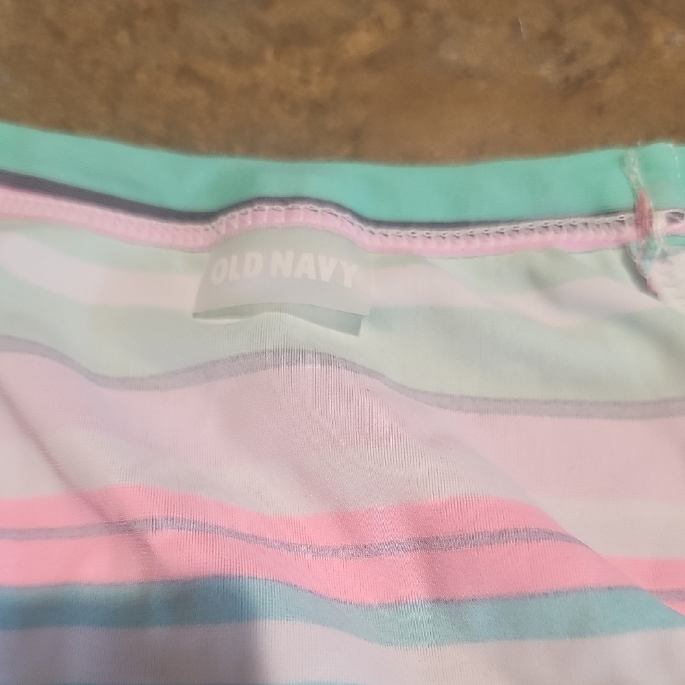 Striped Multicolor Rashguard Swim NWT - Picture 3 of 3
